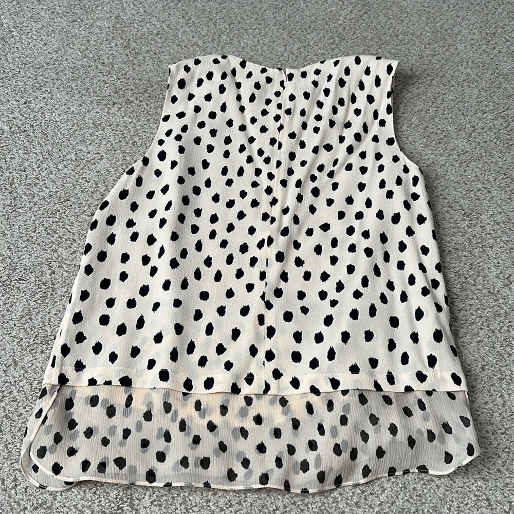 NWT Kate Spade Leopard Dot Layered Tank, XS